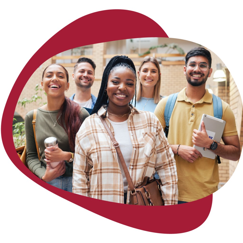 Group of college students